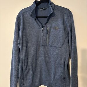 The North Face Men’s Navy Fleece Quarter Zip Pullover size Medium